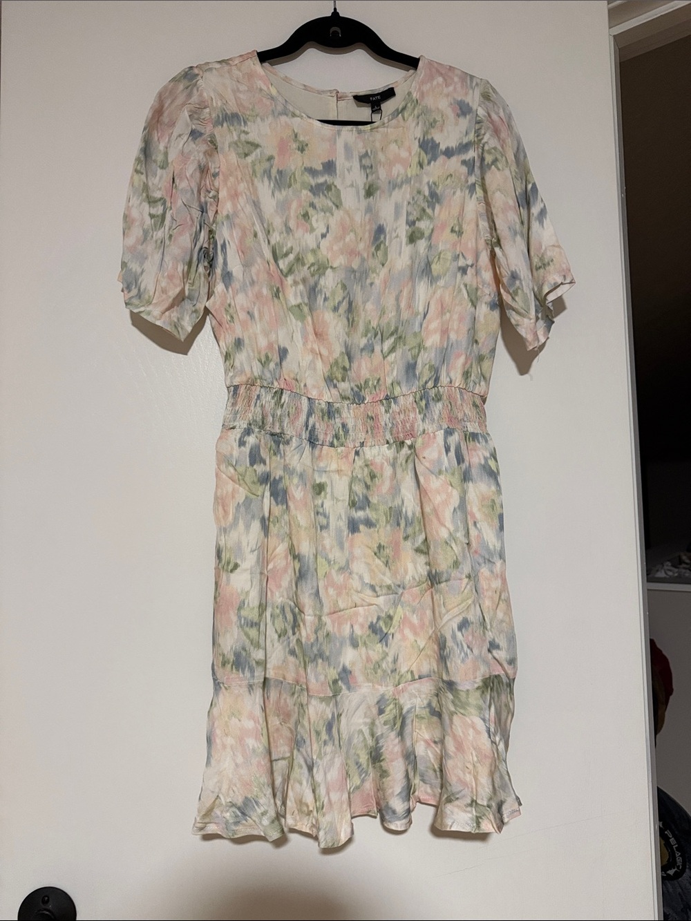 Fate Pastel Floral Midi Dress in Pink, Blue & Green